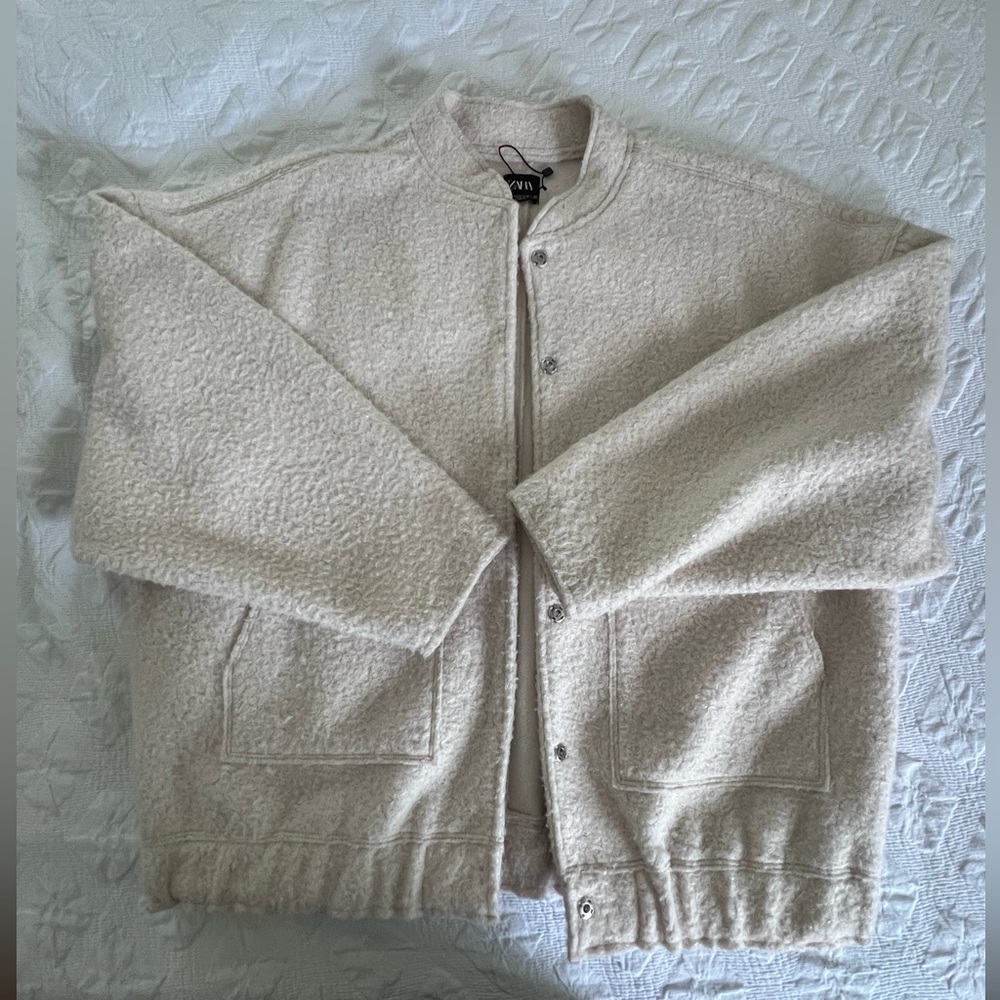 Zara Pocket Bomber M/L ecru